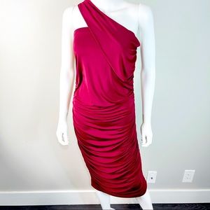 NWT Fashion Nova  XL Tessa Ruched Midi Dress